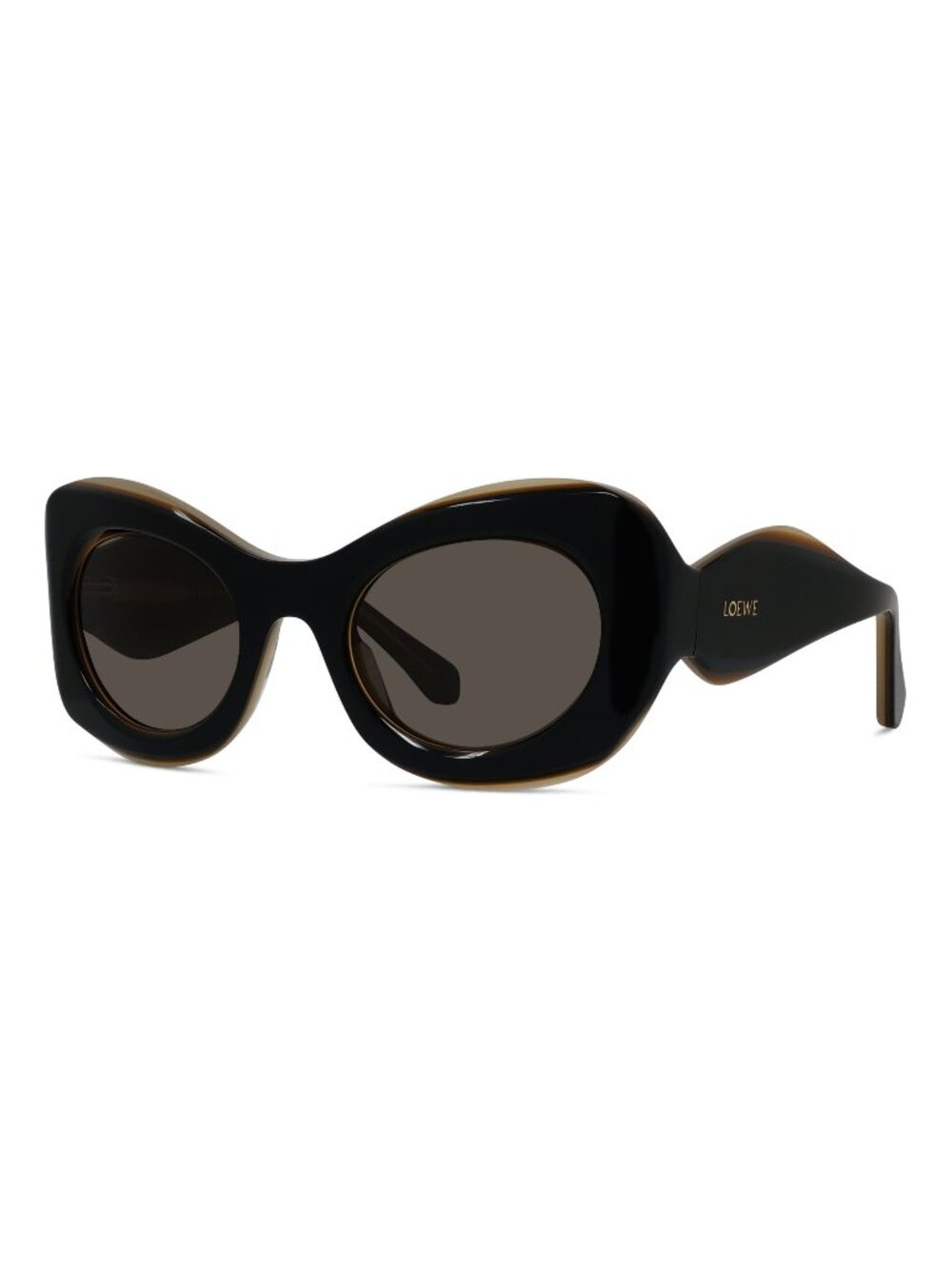 New LOEWE Women's Sunglasses Acetate Frame SIGNATURE LW40197U 01E 52 Black